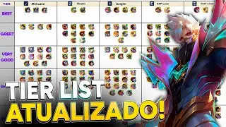 TIER LIST MAIS FAMOSO DA COMUNIDADE!! MELHORES HER&Oacute;IS DO META! MOBILE LEGENDS