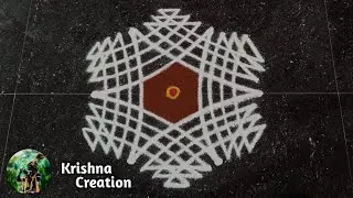Purattasi madham special kolam | 3x1 dot easy padi kolam | Pandaga muggulu | padi kolam design