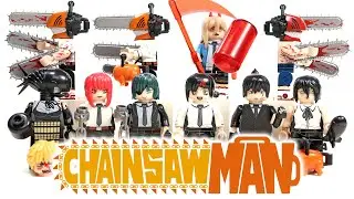 CHAINSAW MAN Manga Anime 4K Unofficial LEGO Minifigures Denji Makima Samurai Sword Mitaka Asa