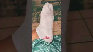 #Daqueensfeet111 #socks #wiggle #ebonyfeet #greysocks