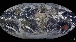 Visible Satellite Imagery -- global -- from 6 March 2019 to 5 March 2020