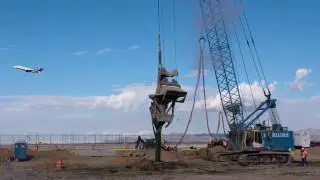 SLC Terminal Construction B-Roll (Stone Column Work)