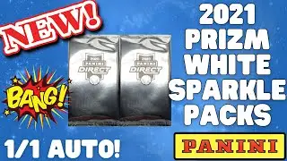 1/1 AUTO HIT! NEW 2021 PANINI PRIZM WHITE SPARKLE PACKS!
