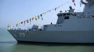 LIMA2015 Malaysia NAVY FFG29 KD Jebat Departure