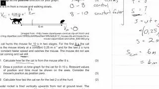 2017 Final|Matric IEB Physics Paper 1 Exam |Question 3|Kinematics
