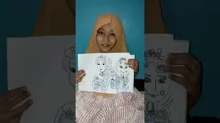 YES ENGLISH, Anna and Elsa description by picture #belajar  #drawing #elsa #anna