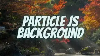 How to create Particles-js background