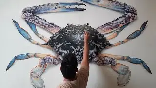 3D, REALISTIC LOBSTER & CRAB | MURAL