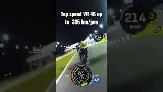 VR 46 TOP SPEED UP TO 335 KM/JAM #shorts #motogp #valentinorossi