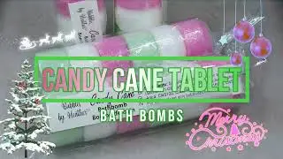 Candy Cane Bath bombs - How I made them
