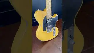 The shape of things to come!  Not a Fender or Gibson or PRS, but a NEWMAN Torn and Frayed.  UK Made