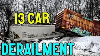 FREIGHT TRAIN DERAILMENT! Clean-up & Details (R&N Railroad)