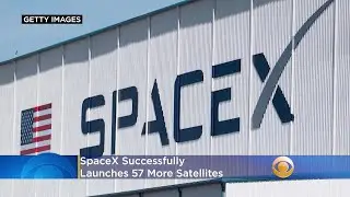 SpaceX Successfully Launches 57 More Satellites
