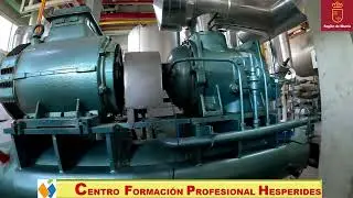 VISUALIZACION DE SALA DE MAQUINAS FRIGORIFICA CON AMONIACO
