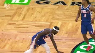 Pat Bev hit Jaylen Brown with the 'too small' celly 😂 | NBA on ESPN