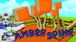 🌳 I crafted AMBER SPINE in Grow a Garden Roblox! 🌱