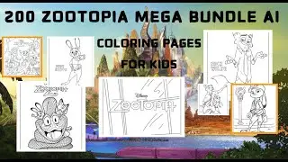 🦊 JUDY & NICK&rsquo;S SECRET? 200 Zootopia Mega Coloring Bundle (Canva Editable!) #zootopia #coloringpages