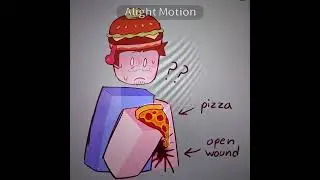 Pizzaburger comic🍕🍔 #not mine #comic #voice-over #funny #Forsaken #ship #Roblox