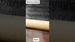Baby Crocodile Handmade Printed Leather