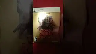 NOT AN UNBOXING receiving TOMB RAIDER DELUXE EDITION  #tombraider #ps5 #physical