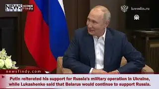 Russian President Putin Meets with Belarusian President Lukashenko