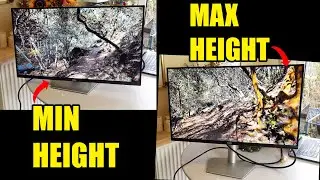 How to Adjust Height on Dell S2721QS Monitor (Up & Down)