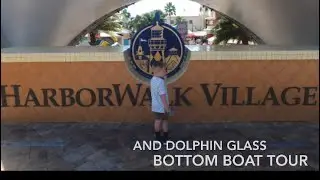 Harbor Walk Village And Dolphin Glass bottom Boat Tour in Destin, Florida.
