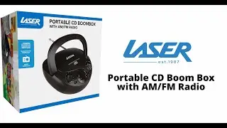 Laser CD Boombox with AM FM Radio | Classic Sound Meets Modern Portability