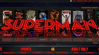 💯INSTALL THE FAMOUS SUPERMAN BUILD FOR 🔥LIVE TV AND LIVE SPORTS 💯 ON KODI OMEGA v21
