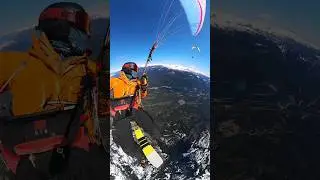 Solar Powered Skiing #paragliding #skiing #Tantalus