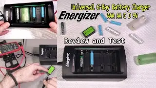 Energizer Universal 6-Bay Battery Charger  | In-depth Review and Test