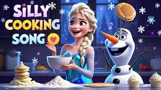 🆕🎵 Elsa & Olaf&rsquo;s Silly Cooking Song | Funny Frozen-Inspired Kids Song 🍰❄️