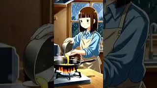 Rainy Night in a Forest Home: Peaceful Flavors & Warm Eggs | Anime Cozy Story