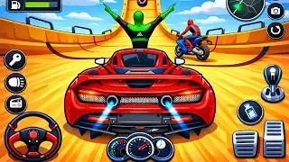 Superhero Car Mega Ramp Driving Tracks - GT Car 3D Stunt Racing Game - Android GamePlay