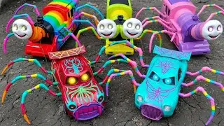 Upgrade RC LIGHTNING MCQUEEN EATER Monster Percy Spider, Monster Mcqueen Monster Truck Police Car
