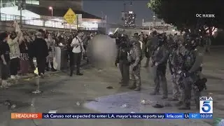 News photographer injured as federal officers fire rubber bullets into L.A. protestors
