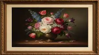 1 Hour | Frame Art  |TV Screen| 4K | still world #flowers