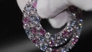 Pink Diamond Tennis Chain | Pink Tennis Chain | Lab Diamond Tennis Chain | Blue Diamond Tennis Chain