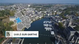 Sabl&eacute;, la recette vue du ciel : Sabl&eacute;-sur-Sarthe