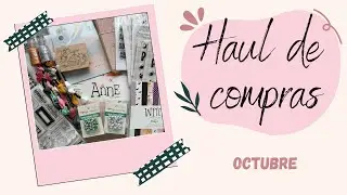 HAUL de COMPRAS del mes de OCTUBRE - ¡REBAJAS de CRAFTELIER y CAJACADABRA de TARJETERÍA de Alúa Cid!