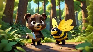 Four Little Cubs Eat Honey Pie | Bear Cubs Song for Kids | Nursery Rhymes & Counting Delight
