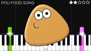 POU FOOD DROP SONG | EASY Piano Tutorial
