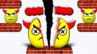 🌈Draw To Smash: Logic puzzle 🆚 Ragdoll break : kick master game| Draw knife 2048 Gameplay71 #0081