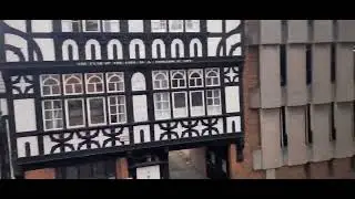 Walking along the Roman Wall in Chester