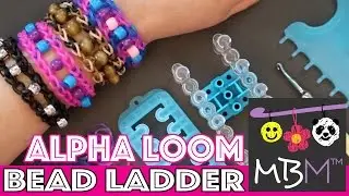 Rainbow Loom Bead Ladder Bracelet on the Alpha Loom