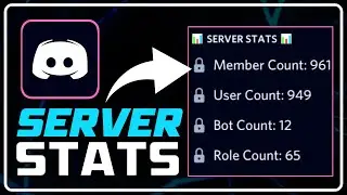 How to Add SERVER STATS BOT to Your DISCORD SERVER | Setup MEMBER COUNT BOT | Discord