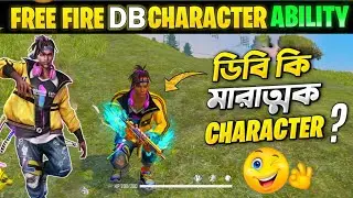 free fire এ ডিবি কি মারাত্মক character?🤔d bee character ability || d bee character in free fire