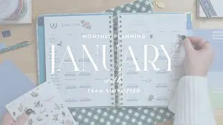 Plan January with Simplified | ASMR Monthly Planning