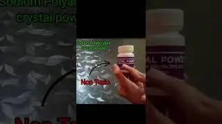 Sodium Poly Acrylate experiment (FAKE SNOW) #ytshorts #shortsfeed #experiments  #scienceshorts