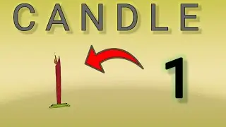 How to Draw a Candle light Using Number 1| ASMR Drawing
